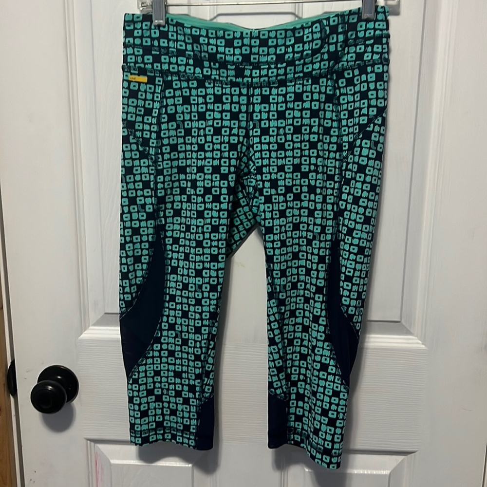3/$20 lole blue and green pattern  medium